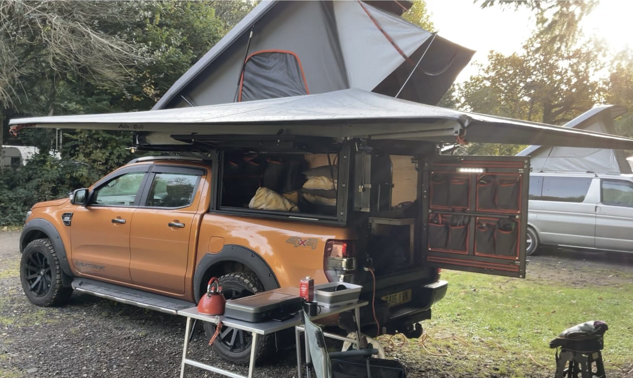 Ford Ranger Wildtrak camping
